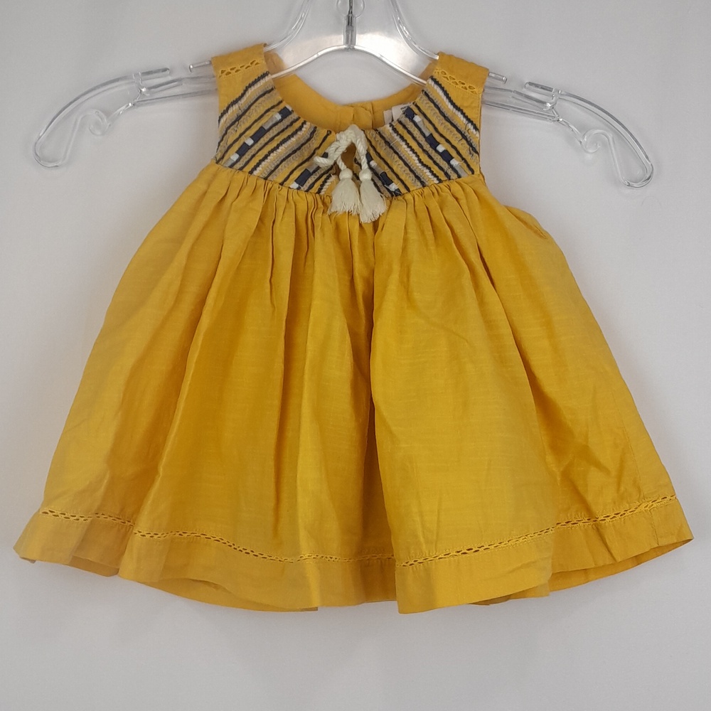 Artisan NY Girls Golden Yellow Boho Southwestern Dainty Dress
